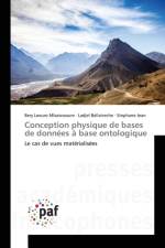 Conception Physique de Bases de Donnees A Base Ontologique af Collectif