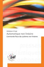 Automatique Non Lineaire af El Ougli-A