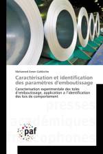 Caracterisation Et Identification Des Parametres d'Emboutissage af Gahbiche-M