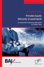 Private Equity Minority Investments af Alexander M Franke