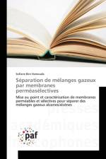 Separation de melanges gazeux par membranes permeaselectives af Sofiane Ben Hamouda