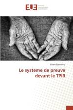 Le Systeme de Preuve Devant Le Tpir af Egounlety-L