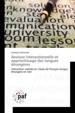Analyse Interactionnelle Et Apprentissage Des Langues Etrangeres af Zokhtareh-S