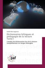 Dictionnaires Bilingues Et Pedagogie de la Lecture Tome I af Loguercio-S