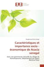 Caracteristiques Et Importance Socio - Economique de Acacia Senegal af Zongo-P
