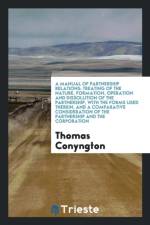 Manual of Partnership Relations af Thomas Conyngton