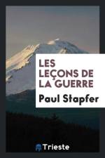 Les Le ons de la Guerre af Paul Stapfer