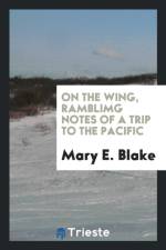 On the Wing, Ramblimg Notes of a Trip to the Pacific af Mary E Blake