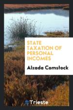 State Taxation of Personal Incomes af Alzada Comstock