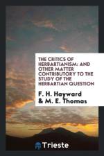 Critics of Herbartianism af F H Hayward