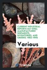 Current Industrial Reports M3-1(95); Manufactures' Shipments, Inventories, and Orders af Various