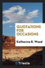 Quotations for Occasions af Katharine B Wood