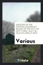 Minutes of the Croton Aqueduct Board of the City of New York af Various