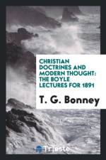 Christian Doctrines and Modern Thought af T G Bonney
