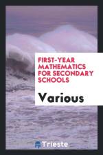 First-Year Mathematics for Secondary Schools af Various
