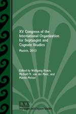 XV Congress of the International Organization for Septuagint and Cognate Studies af International Organization for Septuagint and Cognate Studie