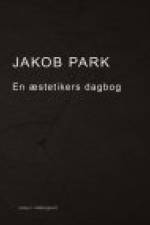 EN ÆSTETIKERS DAGBOG af Jakob Park