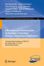 Information and Communication Technologies in Education, Research, and Industrial Applications