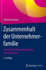 Zusammenhalt der Unternehmerfamilie af Hermut Kormann