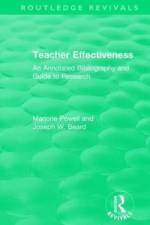 Teacher Effectiveness af Marjorie Powell