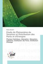 Etude de Phenomene de Sorption Et Distribution Des Pores Et d'Energies af Aouaini-F