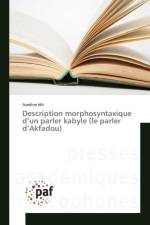 Description Morphosyntaxique d'Un Parler Kabyle (Le Parler d'Akfadou) af Idir-A