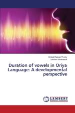 Duration of vowels in Oriya Language af Prusty Venkat Raman