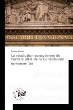 Resolution Europeenne de Larticle 88-4 de la Constitution af Ammar-S