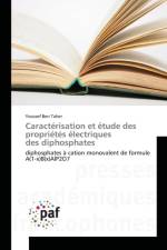 Caracterisation Et Etude Des Proprietes Electriques Des Diphosphates af Taher-Y