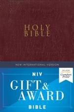 NIV, Gift and Award Bible, Leather-Look, Burgundy, Red Letter, Comfort Print af Zondervan Zondervan