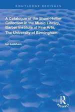 A Catalogue of the Shaw-Hellier Collection af Ian Ledsham