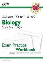 A-Level Biology: AQA Year 1 & AS Exam Practice Workbook - includes Answers af CGP Books