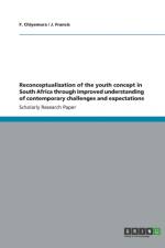Reconceptualization of the youth concept in South Africa through improved understanding of contemporary challenges and expectations af J Francis