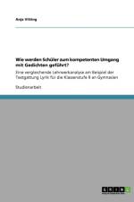 Wie werden Schuler zum kompetenten Umgang mit Gedichten gefuhrt? af Anja Vitting