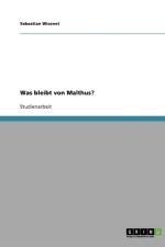 Was bleibt von Malthus? af Sebastian Wiesnet