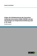 Folgen der Nichtbeachtung des Deutschen Corporate Governance Kodex (DCGK) und der Vorschriften zur Entsprechens-Erklarung nach  161 AktG af Andrea Lauterbach