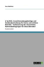 7g EStG, Investitionsabzugsbetrage und Sonderabschreibung fur kleine und mittlere Betriebe af Sven Matthias
