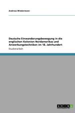 Deutsche Einwanderungsbewegung in die englischen Kolonien Nordamerikas und Anwerbungstechniken im 18. Jahrhundert af Andreas Wiedermann