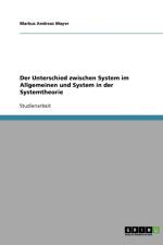 Der Unterschied zwischen System im Allgemeinen und System in der Systemtheorie af Markus Andreas Mayer