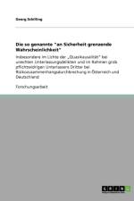 Die so genannte an Sicherheit grenzende Wahrscheinlichkeit af Georg Schilling