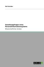 Gestaltungsfragen eines Personalinformationssystems af Olaf Schroeder