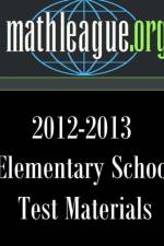Elementary School Test Materials 2012-2013 af Tim Sanders