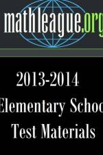 Elementary School Test Materials 2013-2014 af Tim Sanders