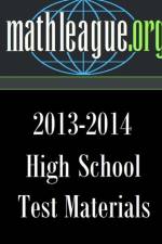 High School Test Materials 2013-2014 af Tim Sanders