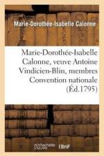 Marie-Dorothee-Isabelle Calonne, Veuve Antoine Vindicien-Blin Membres Composant Convention Nationale af blin