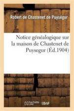 Notice Genealogique Sur La Maison de Chastenet de Puysegur af Robert Puysegur