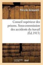 Ministere de la Justice. Conseil Superieur Des Prisons. Sous-Commission Des Accidents Du Travail af Pericles Grimanelli