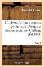 L'Univers. Afrique: Esquisse Generale de l'Afrique Et Afrique Ancienne. T. III af Armand D' Avezac