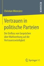 Vertrauen in Politische Parteien af Christian Wiencierz