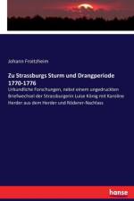 Zu Strassburgs Sturm und Drangperiode 1770-1776 af Johann Froitzheim
